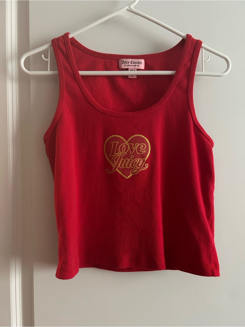 Juicy Couture Red 'Love Juicy' Tank Top